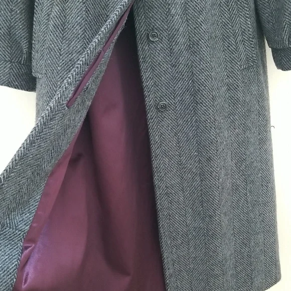 Luna Paris Gray Wool Blend Long Coat